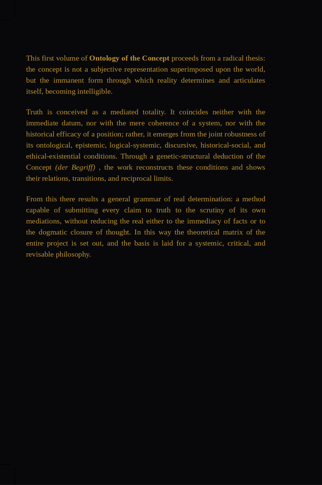 Back cover of the volume